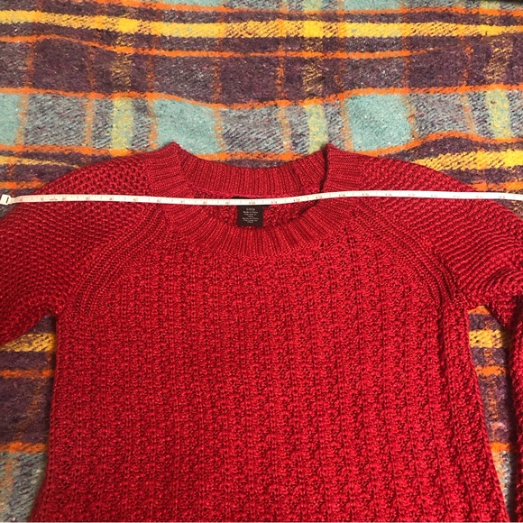 Calvin Klein Red long Sleeve Cable Knit Sweater - Picture 12 of 15